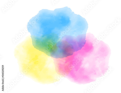 洗練された水彩風ベクターテクスチャ・カラフル
