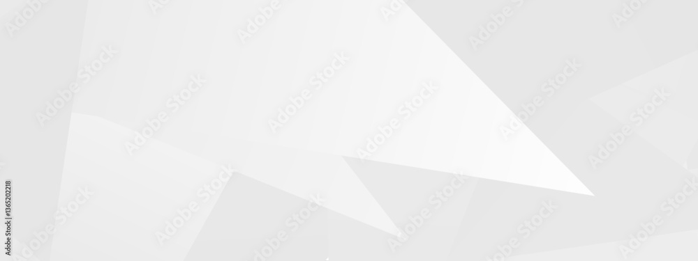 Obraz premium Abstract geometric white and gray pattern with subtle triangular shapes.