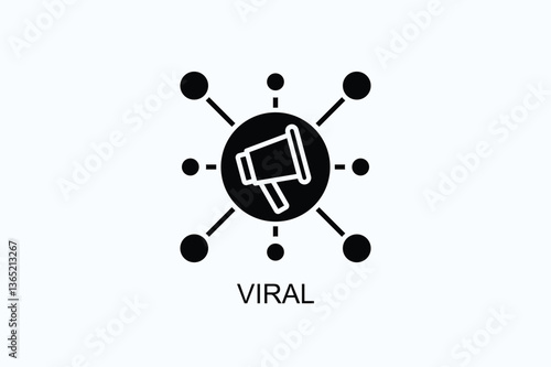 Viral Icon Or Logo Isolated Illustration