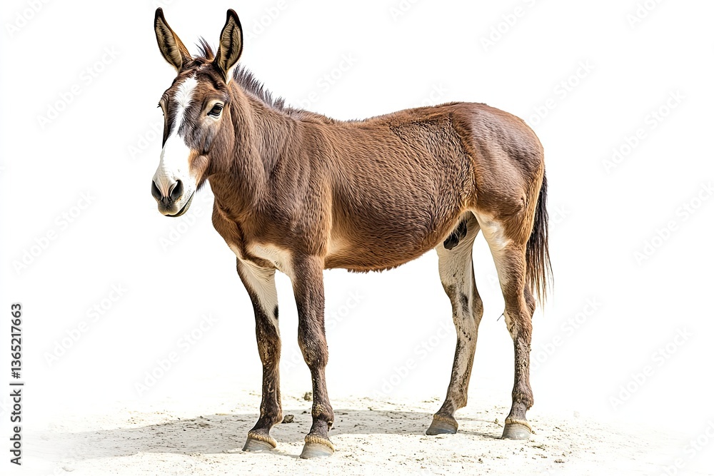 Obraz premium Mule isolated on white background