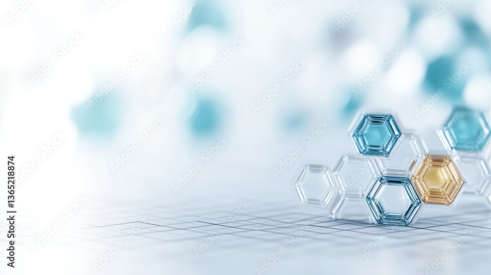 Abstract hexagonal molecular structure Abstract hexagonal molecular structure