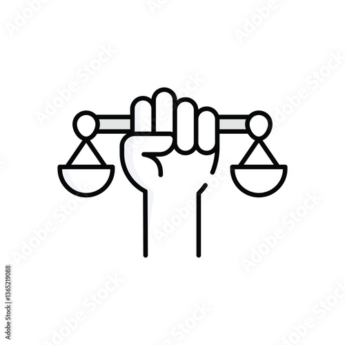 Civil Rights Vector icon