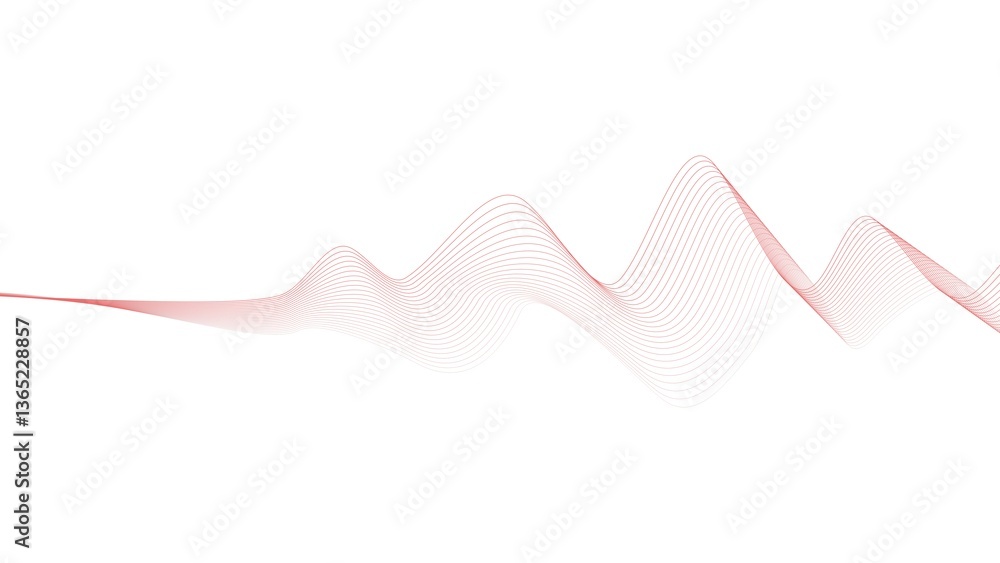 Dynamic Red Abstract Soundwave Visualization Dynamic Red Abstract Soundwave Visualization