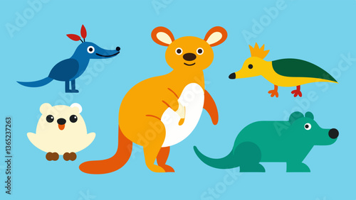 Wallpaper Mural Animal set vector Torontodigital.ca