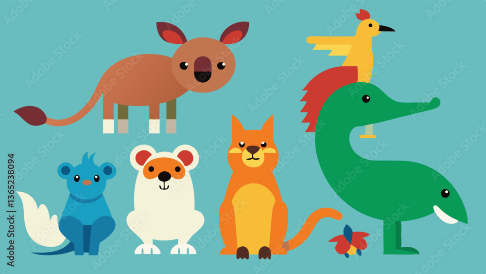 Animal set vector Animal set vector
