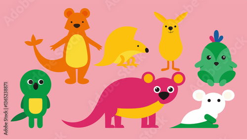 Wallpaper Mural Animal set vector Torontodigital.ca