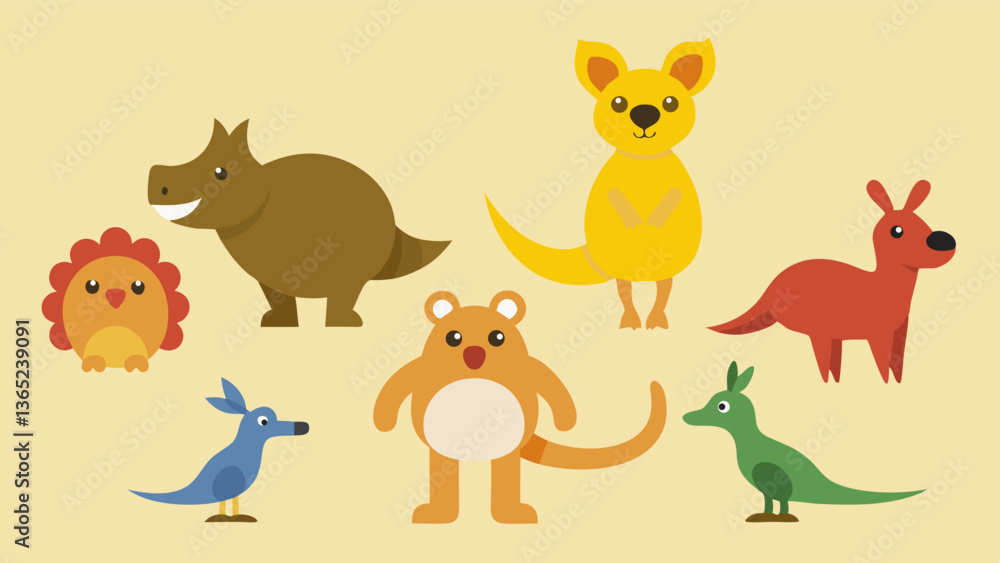Animal set vector Animal set vector