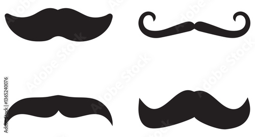 different mustache collection. set of mustache. collection of mustaches. set of mustaches icon