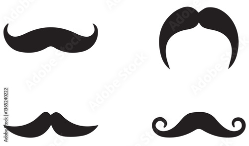 collection of mustaches. set of mustaches. set of mustache vector. set of mustache. mustache
