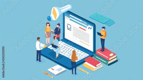 Wallpaper Mural An AI powered personalized learning platform, adapting courses based on student progress and preferences, Edtech style Torontodigital.ca