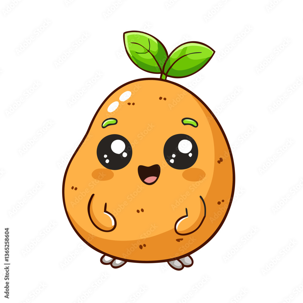 Obraz premium vector illustration of an orange