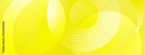 Layered circular shapes in vivid colors form a gradient-rich abstract design with smooth transitions, depth effects, and a modern, futuristic aesthetic