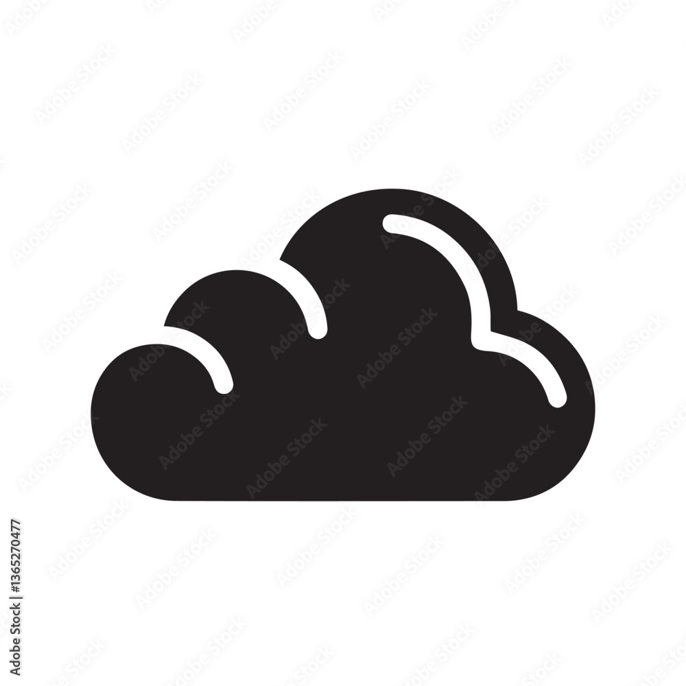 Cloud Computing Icon Concept Illustration with Blue Sky and Network Symbol Cloud Computing Icon Concept Illustration with Blue Sky and Network Symbol