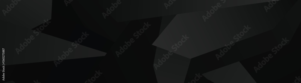 Abstract geometric black background with angular shapes and shadows. Abstract geometric black background with angular shapes and shadows.