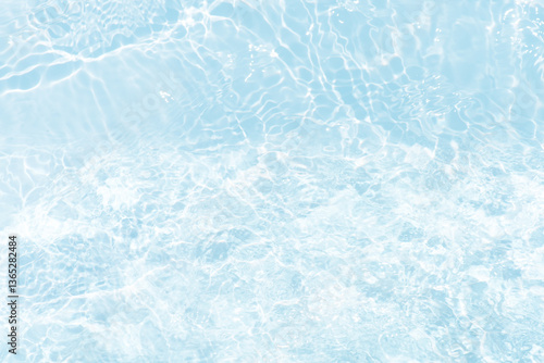 Wallpaper Mural Blue water with ripples on the surface. Defocus blurred transparent blue colored clear calm water surface texture with splashes and bubbles. Water waves with shining pattern texture background. Torontodigital.ca