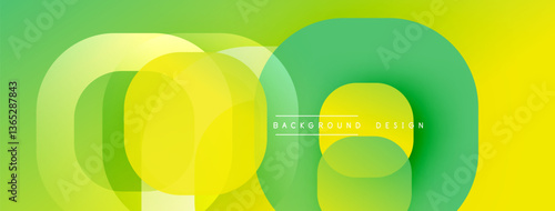 Abstract background with layered translucent gradient shapes