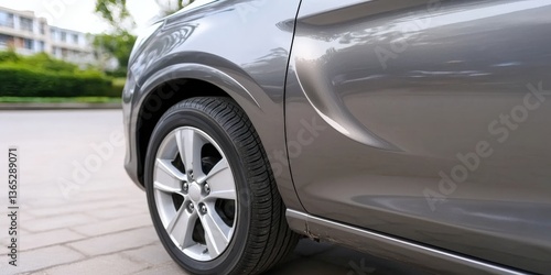 Wallpaper Mural Damaged Car Door, car with scratch of accident Torontodigital.ca