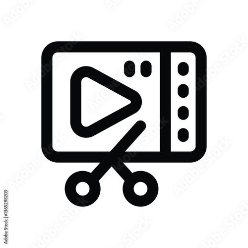 editing line icon. Clean and minimalist vector icon for websites, mobile apps, presentations, and logos. Fully scalable and customizable for any project.