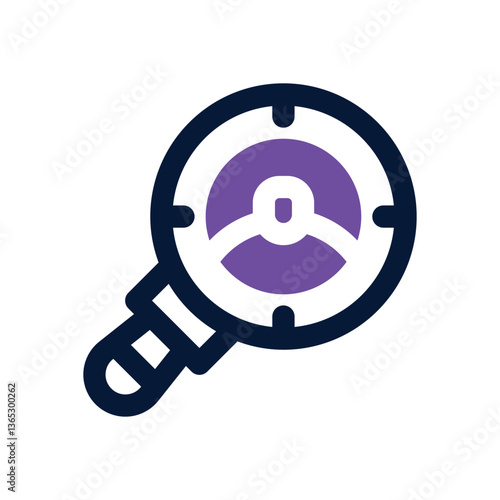 headhunting dual tone icon. Sleek and modern vector icon for websites, mobile apps, marketing materials, and corporate design. Fully scalable and ready to use.