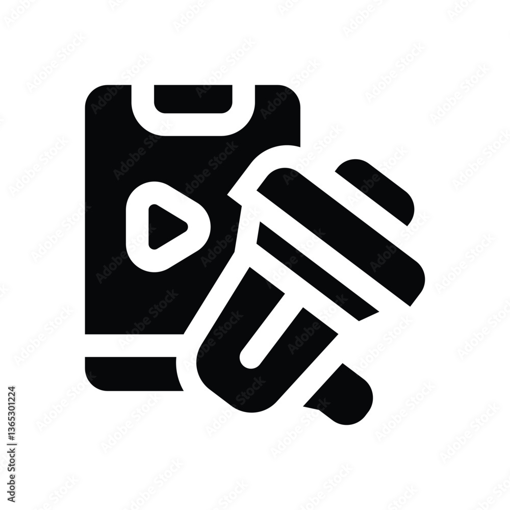 mobile marketing glyph icon. Strong and solid vector icon for websites, mobile interfaces, presentations, and visual branding. High quality and easy to edit. mobile marketing glyph icon. Strong and solid vector icon for websites, mobile interfaces, presentations, and visual branding. High quality and easy to edit.