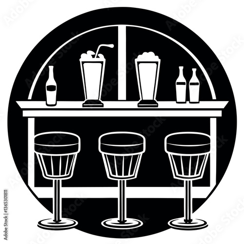 Set of different drinks