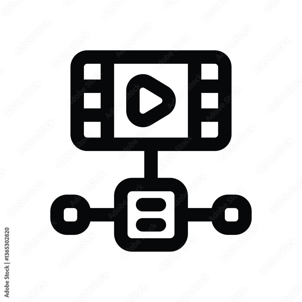 video line icon. Clean and minimalist vector icon for websites, mobile apps, presentations, and logos. Fully scalable and customizable for any project. video line icon. Clean and minimalist vector icon for websites, mobile apps, presentations, and logos. Fully scalable and customizable for any project.