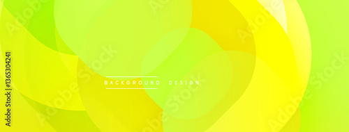 Circular abstract design with overlapping translucent circles and round shapes, blending gradients and smooth curves, creating depth, contrast, and a dynamic visual effect