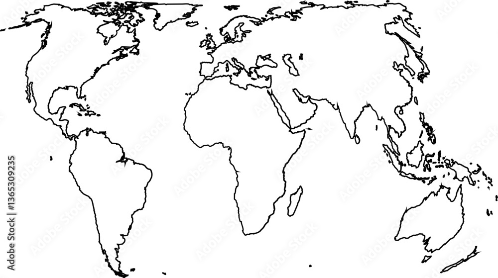 Fototapeta premium World Map Vector Design