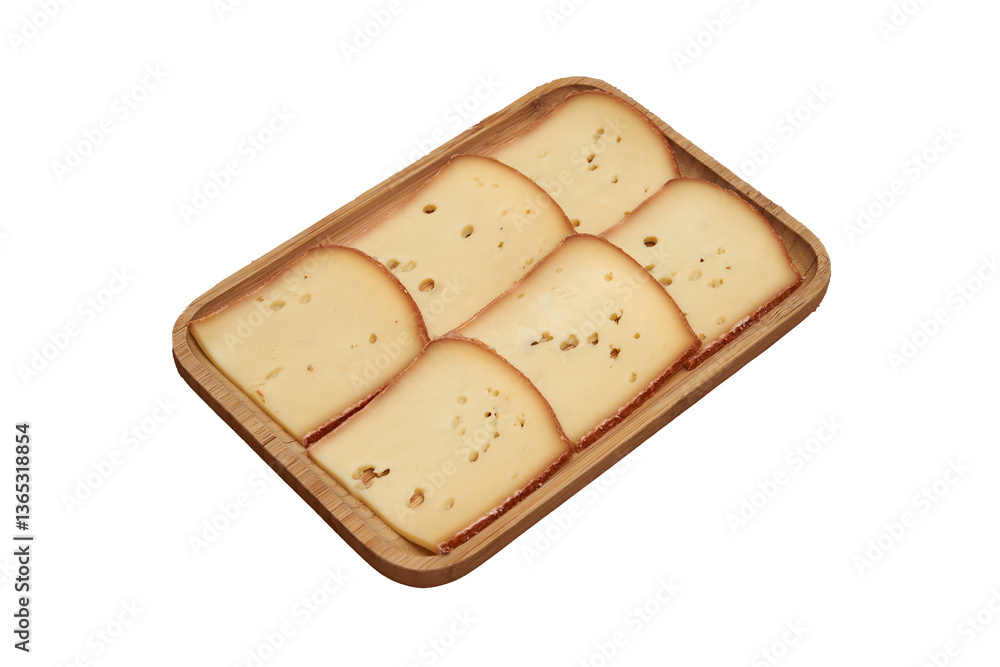 Cheese raclette prepared on plate for a dinner party
