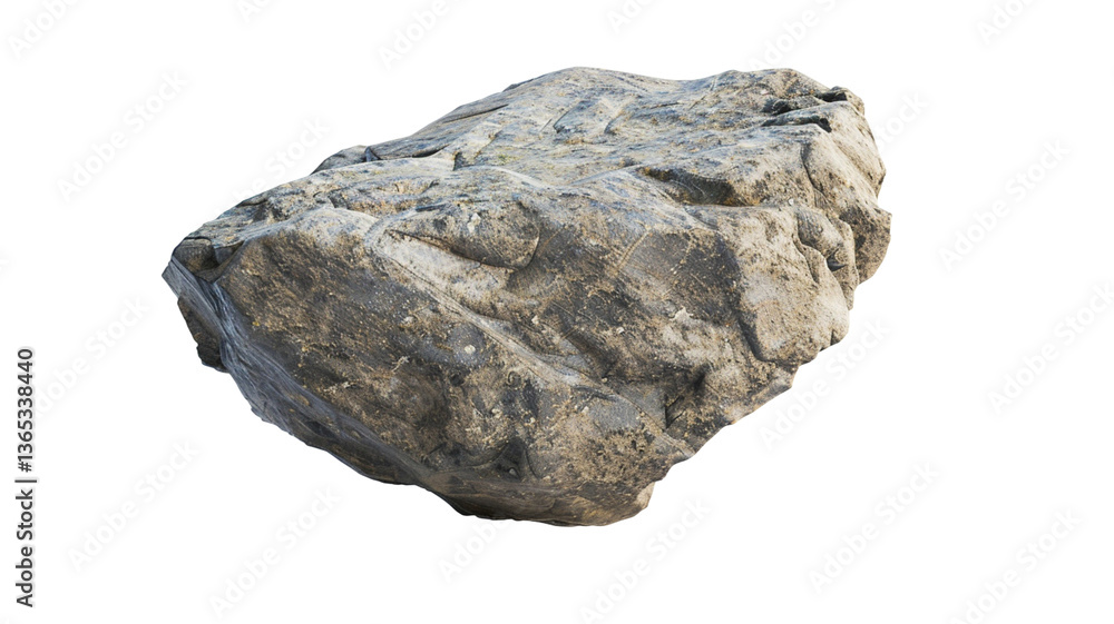 Obraz premium Rock isolated on transparent background. 