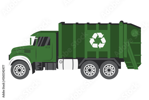 Recycle Truck Vector Illustration