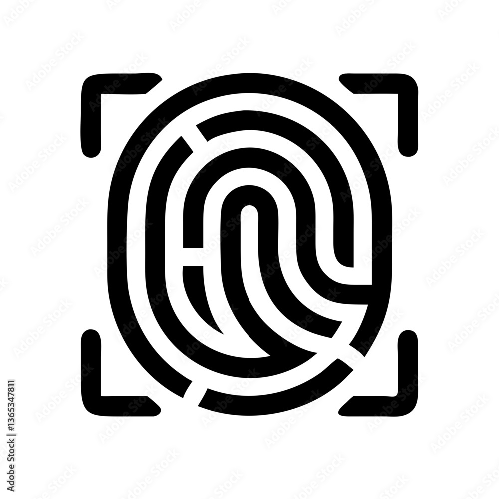 finger print fingerprint lock secure security logo vector pictogram finger print fingerprint lock secure security logo vector pictogram