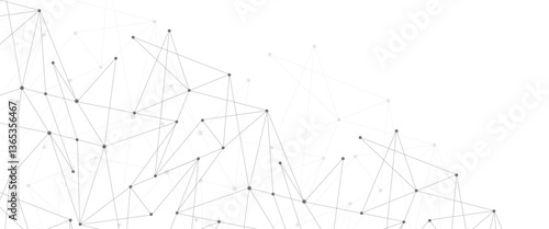 Abstract geometric background of minimalistic design of science and technology concept	