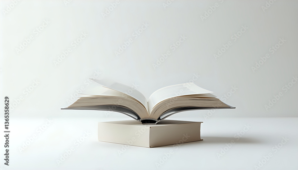 an open book on a white background an open book on a white background