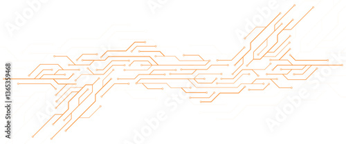 Vector digital technology background concept with technology line circuit board background technology