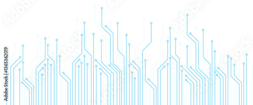 Technology connection digital data and big data concept with a circuit