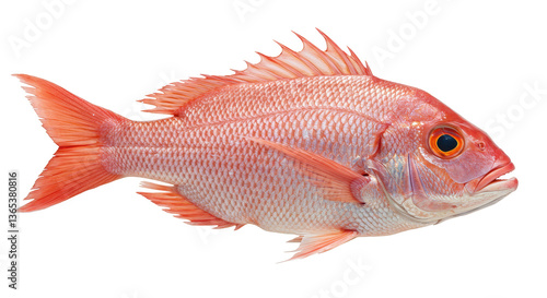 Isolated Red Snapper Fish