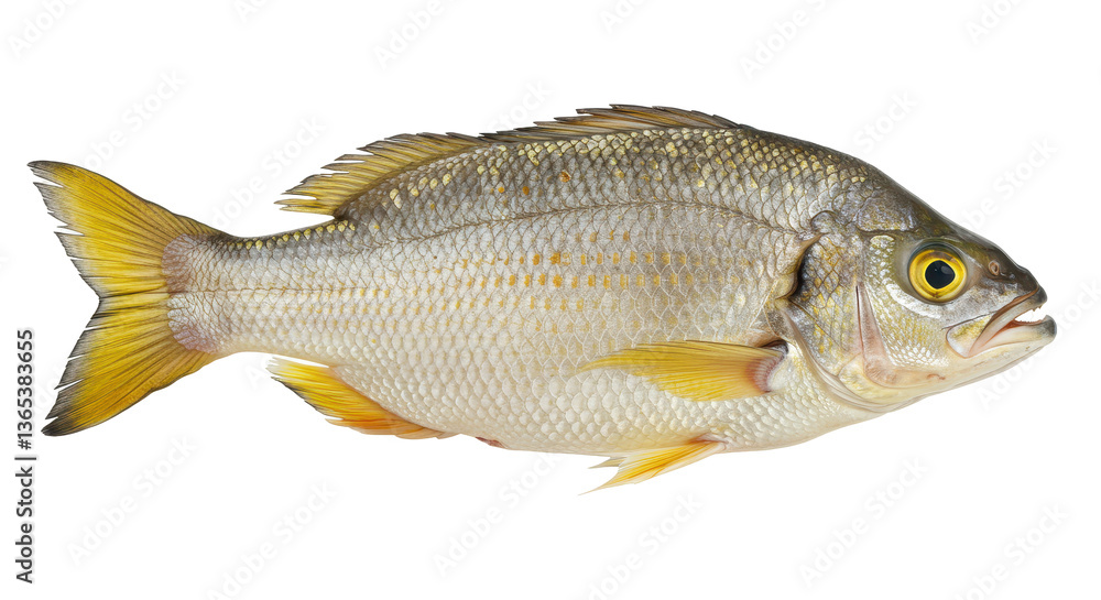 Isolated Silver Perch Fish Isolated Silver Perch Fish