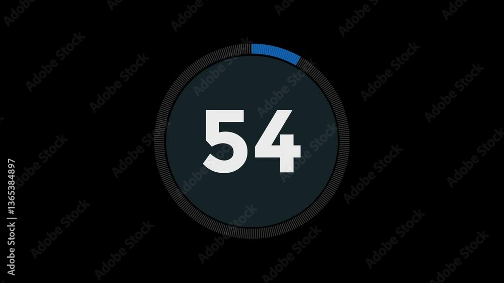 Circle countdown timer One minute animation from 60 to 0 second. 60 seconds (1 minute) dashed line circle countdown timer. Round circle 60 seconds countdown, Countdown timer, Countdown video Circle countdown timer One minute animation from 60 to 0 second. 60 seconds (1 minute) dashed line circle countdown timer. Round circle 60 seconds countdown, Countdown timer, Countdown video