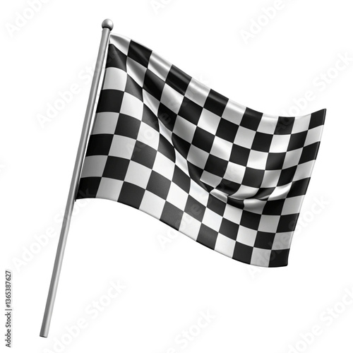 checkered flag vector illustration