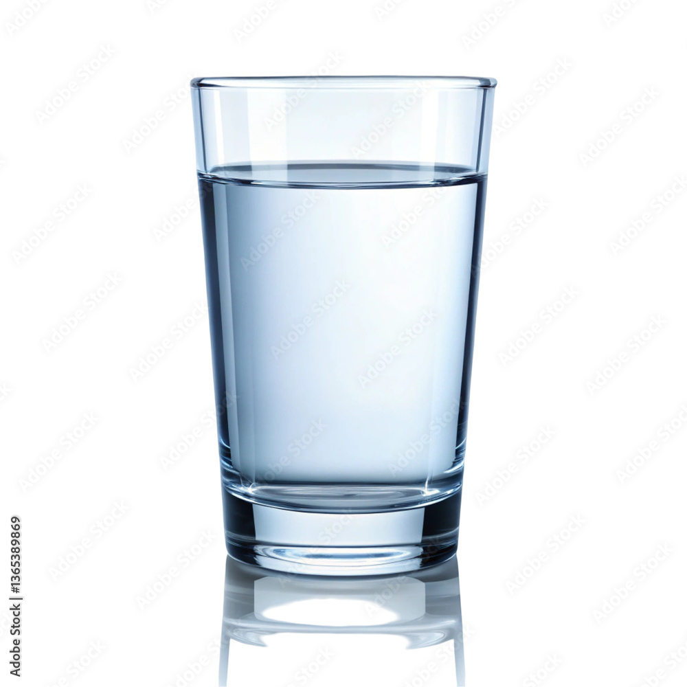 glass of water isolated on white glass of water isolated on white