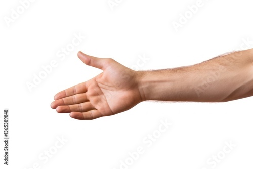 Wallpaper Mural Man long hand gesture finger white background gesturing. Torontodigital.ca