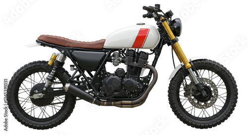 Valokuva Isolated Cafe Racer Motorcycle