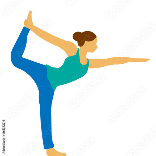 woman doing yoga