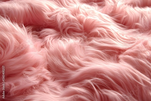 Soft Pink Faux Fur Texture for Interior Design and Fashion Projects