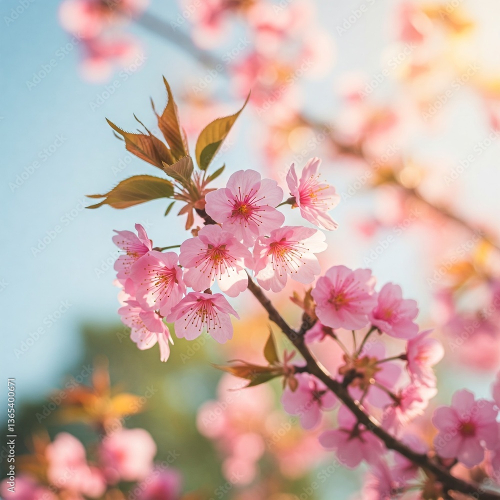 Obraz premium pink cherry blossom