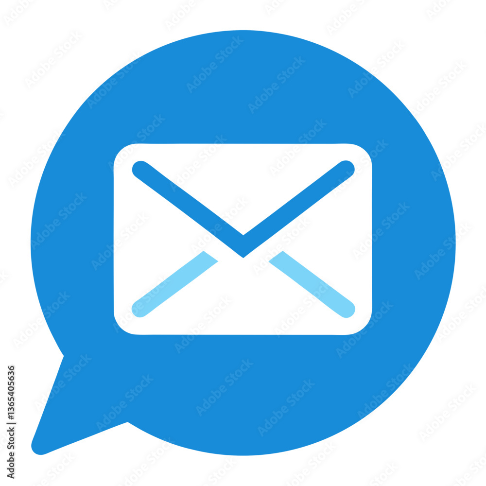 Editable Blue Email Icon Inside Speech Bubble Vector illustration
Editable Blue Email Icon Inside Speech Bubble Vector illustration