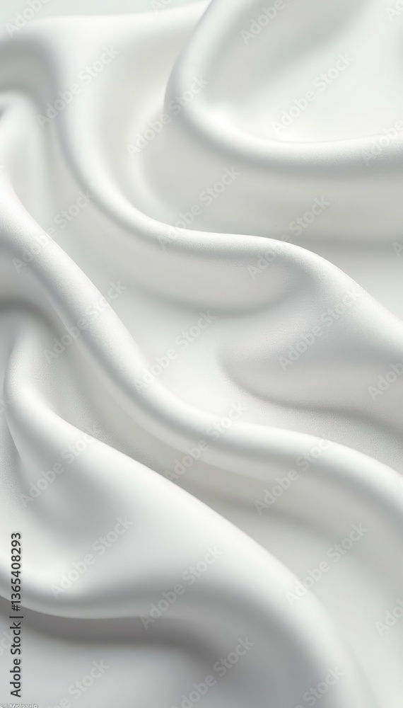 Fototapeta premium Smooth and luxurious white silk with delicate lines texture, smooth, elegant