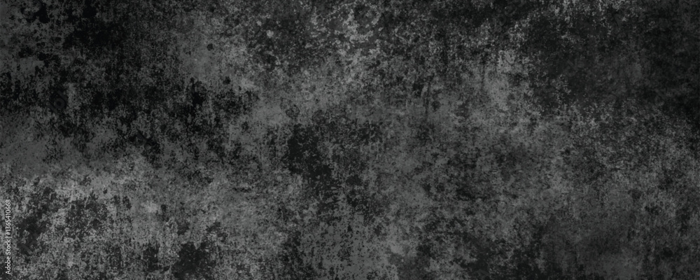 A Dark and Dramatic Abstract Texture on a Rough and Gritty Concrete Surface

