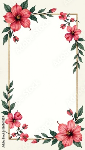 Trendy floral frames with wildflowers and leaves line art Botanical Line Art Collection of wildflowers Luxury Line Floral Art Elegant wedding invitations,  luxury,  leaves